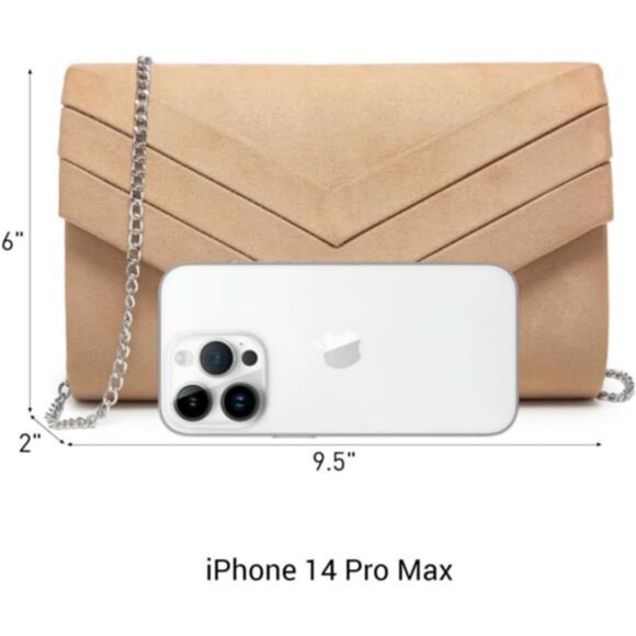 Women's Evening Bags Formal Party Clutches Wedding Purses Cocktail Prom Handbags - Picture 5 of 6